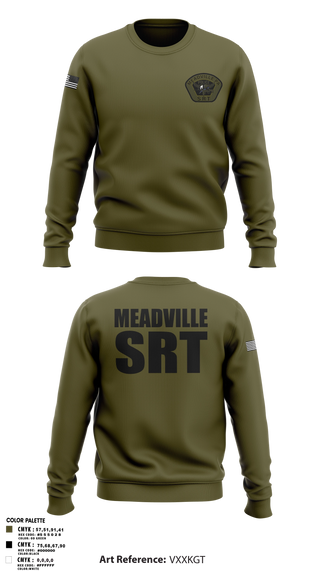 Crew Neck Sweatshirt, Meadville SRT, Police, Teamtime, Team time, sublimation, custom sports apparel, team uniforms, spirit wear, spiritwear, sports uniforms, custom shirts, team store, custom team store, fundraiser sports, apparel fundraiser