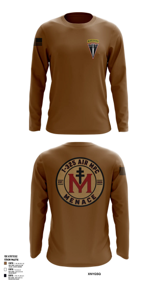 Long Sleeve Performance Shirt, MPC/1-325AIR, Army, Teamtime, Team time, sublimation, custom sports apparel, team uniforms, spirit wear, spiritwear, sports uniforms, custom shirts, team store, custom team store, fundraiser sports, apparel fundraiser