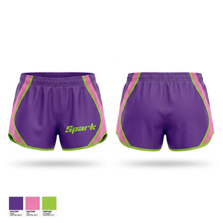 Womens Shorts, Spark, Softball, Teamtime, Team time, sublimation, custom sports apparel, team uniforms, spirit wear, spiritwear, sports uniforms, custom shirts, team store, custom team store, fundraiser sports, apparel fundraiser