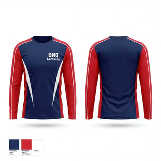 Long Sleeve Performance Shirt, QNQ Lacrosse, Men's Lacrosse, Teamtime, Team time, sublimation, custom sports apparel, team uniforms, spirit wear, spiritwear, sports uniforms, custom shirts, team store, custom team store, fundraiser sports, apparel fundraiser