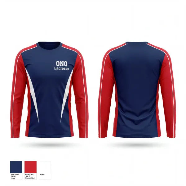 Long Sleeve Performance Shirt, QNQ Lacrosse, Men's Lacrosse, Teamtime, Team time, sublimation, custom sports apparel, team uniforms, spirit wear, spiritwear, sports uniforms, custom shirts, team store, custom team store, fundraiser sports, apparel fundraiser