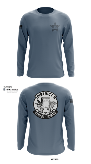 Long Sleeve Performance Shirt, District I Street Crimes, Police, Teamtime, Team time, sublimation, custom sports apparel, team uniforms, spirit wear, spiritwear, sports uniforms, custom shirts, team store, custom team store, fundraiser sports, apparel fundraiser