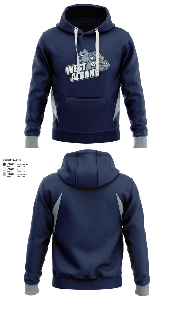 Hoodie, West Albany Bulldogs, Men's Lacrosse, Teamtime, Team time, sublimation, custom sports apparel, team uniforms, spirit wear, spiritwear, sports uniforms, custom shirts, team store, custom team store, fundraiser sports, apparel fundraiser