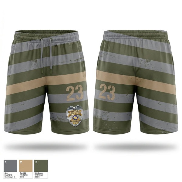 Athletic Shorts With Pockets, Wakarusa, Police, Teamtime, Team time, sublimation, custom sports apparel, team uniforms, spirit wear, spiritwear, sports uniforms, custom shirts, team store, custom team store, fundraiser sports, apparel fundraiser