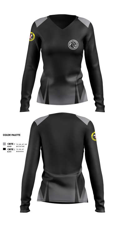 TEKKIKAN 92448840 Women's Long Sleeve V-neck Shirt - 2