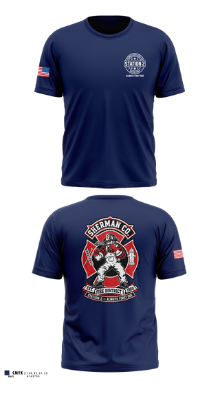 Old School Cotton Feel Shirt, Sherman County Fire District 1, Fire Department, Teamtime, Team time, sublimation, custom sports apparel, team uniforms, spirit wear, spiritwear, sports uniforms, custom shirts, team store, custom team store, fundraiser sports, apparel fundraiser