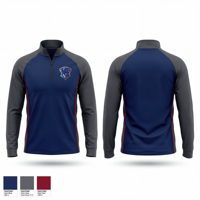 The Motor City Patriots 77952731 Quarter Zip Jacket - 1