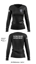 Tilton Police Department 94769957 Women's Long Sleeve V-neck Shirt - 3