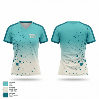 Womens Short Sleeve Vneck Shirt, Momma T’s Dugout, Softball, Teamtime, Team time, sublimation, custom sports apparel, team uniforms, spirit wear, spiritwear, sports uniforms, custom shirts, team store, custom team store, fundraiser sports, apparel fundraiser