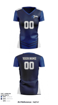 Shorter University Athletics Volleyball 76838307 Women's Short Sleeve V-neck Shirt - 41