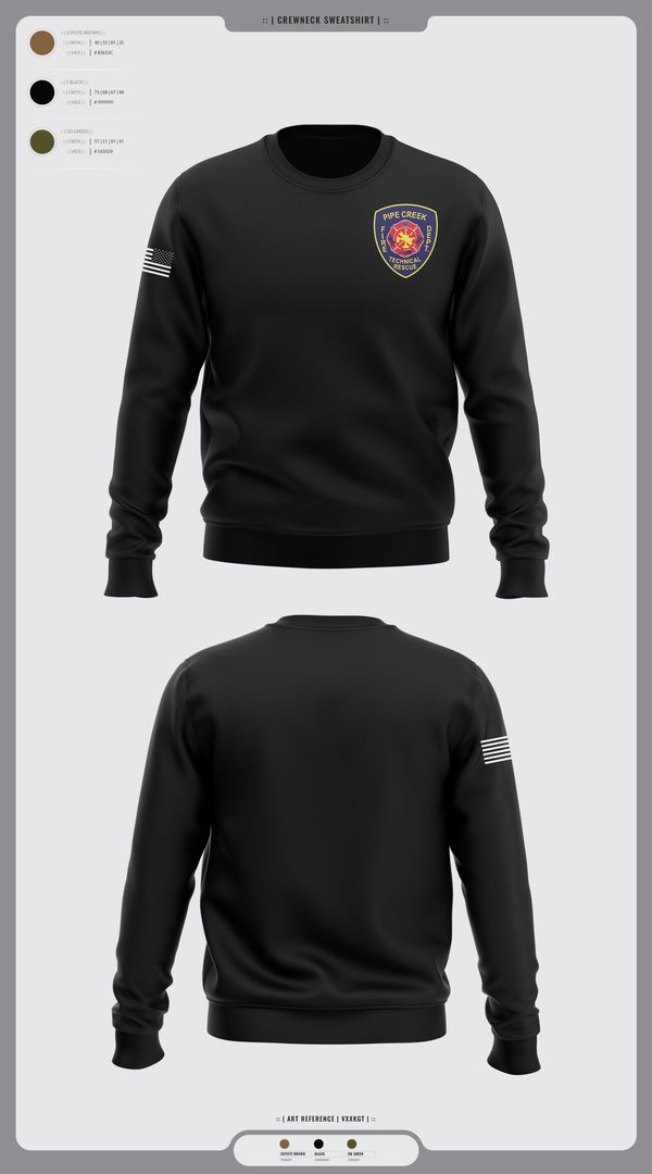 Crew Neck Sweatshirt, PCFD, , Teamtime, Team time, sublimation, custom sports apparel, team uniforms, spirit wear, spiritwear, sports uniforms, custom shirts, team store, custom team store, fundraiser sports, apparel fundraiser