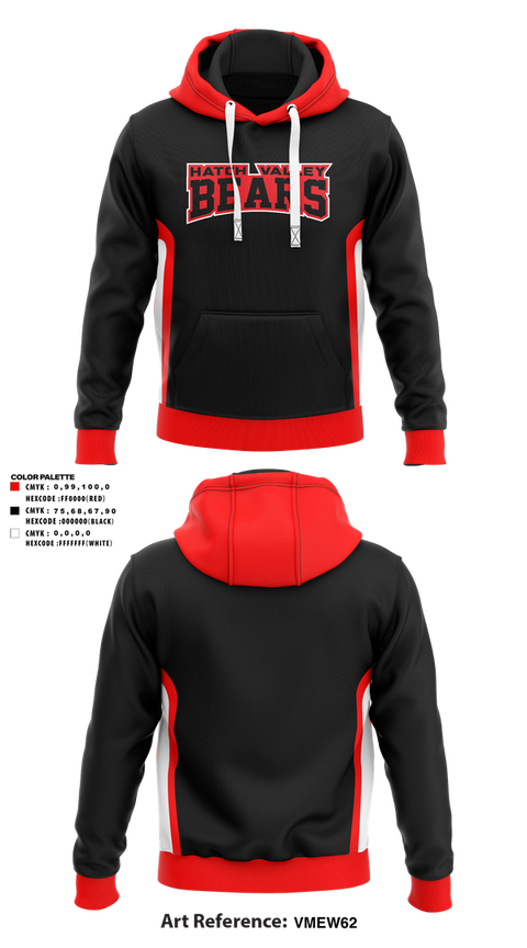 Hoodie, Hatch Valley Bears, Men's Basketball, Teamtime, Team time, sublimation, custom sports apparel, team uniforms, spirit wear, spiritwear, sports uniforms, custom shirts, team store, custom team store, fundraiser sports, apparel fundraiser
