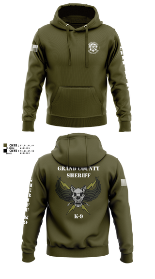 Hoodie, GCSO K9, Police, Teamtime, Team time, sublimation, custom sports apparel, team uniforms, spirit wear, spiritwear, sports uniforms, custom shirts, team store, custom team store, fundraiser sports, apparel fundraiser