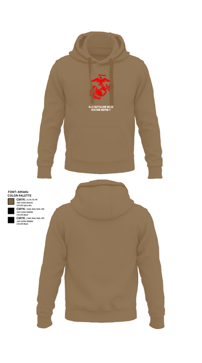 H&S Battalion HQ CO Station Motor T 63932738 Hoodie - 11