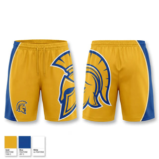 Athletic Shorts With Pockets, Spartan Volleyball, Women's Volleyball, Teamtime, Team time, sublimation, custom sports apparel, team uniforms, spirit wear, spiritwear, sports uniforms, custom shirts, team store, custom team store, fundraiser sports, apparel fundraiser
