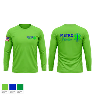 Long Sleeve Performance Shirt, Metro Miss Lou EMS, EMS/EMT, Teamtime, Team time, sublimation, custom sports apparel, team uniforms, spirit wear, spiritwear, sports uniforms, custom shirts, team store, custom team store, fundraiser sports, apparel fundraiser