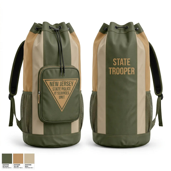 Gear Bag, New Jersey State Police - IT Services Unit, Police, Teamtime, Team time, sublimation, custom sports apparel, team uniforms, spirit wear, spiritwear, sports uniforms, custom shirts, team store, custom team store, fundraiser sports, apparel fundraiser