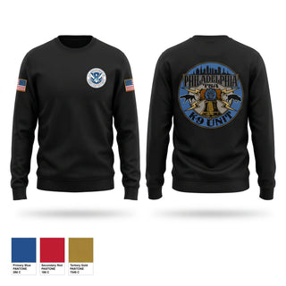 Crew Neck Sweatshirt, TSA K9, Police, Teamtime, Team time, sublimation, custom sports apparel, team uniforms, spirit wear, spiritwear, sports uniforms, custom shirts, team store, custom team store, fundraiser sports, apparel fundraiser