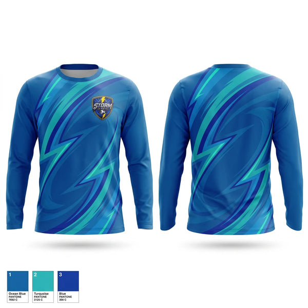Long Sleeve Performance Shirt, Storm F.C., Men's Soccer, Teamtime, Team time, sublimation, custom sports apparel, team uniforms, spirit wear, spiritwear, sports uniforms, custom shirts, team store, custom team store, fundraiser sports, apparel fundraiser