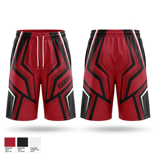 Athletic Shorts With Pockets, HAWKS, Baseball, Teamtime, Team time, sublimation, custom sports apparel, team uniforms, spirit wear, spiritwear, sports uniforms, custom shirts, team store, custom team store, fundraiser sports, apparel fundraiser