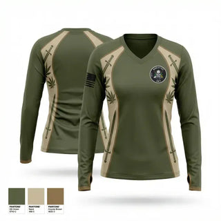 Womens Long Sleeve Vneck Shirt, NCPD NARCOTICS, Police, Teamtime, Team time, sublimation, custom sports apparel, team uniforms, spirit wear, spiritwear, sports uniforms, custom shirts, team store, custom team store, fundraiser sports, apparel fundraiser