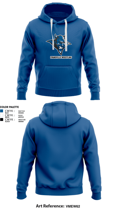 Evansville Wrestling 91702530 Hoodie - 1