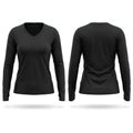 SERT Women's Long Sleeve V-neck Shirt - 1