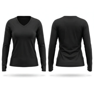Womens Long Sleeve Vneck Shirt, SERT, Police, Teamtime, Team time, sublimation, custom sports apparel, team uniforms, spirit wear, spiritwear, sports uniforms, custom shirts, team store, custom team store, fundraiser sports, apparel fundraiser