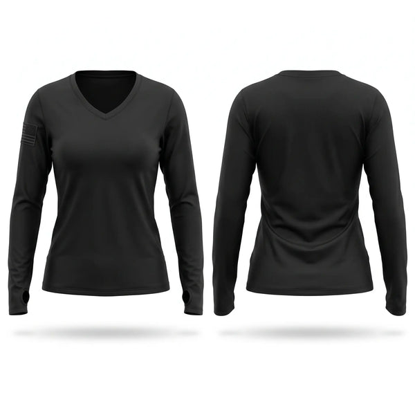 Womens Long Sleeve Vneck Shirt, SERT, Police, Teamtime, Team time, sublimation, custom sports apparel, team uniforms, spirit wear, spiritwear, sports uniforms, custom shirts, team store, custom team store, fundraiser sports, apparel fundraiser