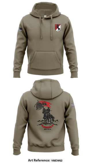 Hoodie, 58th CEC-A, Army, Teamtime, Team time, sublimation, custom sports apparel, team uniforms, spirit wear, spiritwear, sports uniforms, custom shirts, team store, custom team store, fundraiser sports, apparel fundraiser