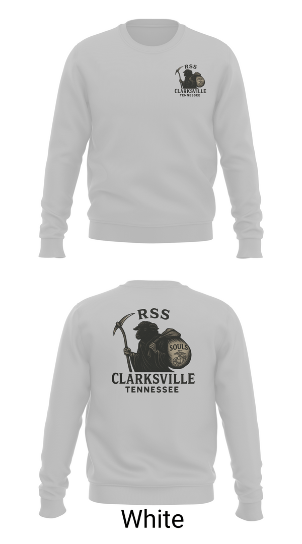 Crew Neck Sweatshirt, RSS CLARKSVILLE, Marines, Teamtime, Team time, sublimation, custom sports apparel, team uniforms, spirit wear, spiritwear, sports uniforms, custom shirts, team store, custom team store, fundraiser sports, apparel fundraiser