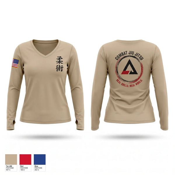 Womens Long Sleeve Vneck Shirt, instructor, Police, Teamtime, Team time, sublimation, custom sports apparel, team uniforms, spirit wear, spiritwear, sports uniforms, custom shirts, team store, custom team store, fundraiser sports, apparel fundraiser