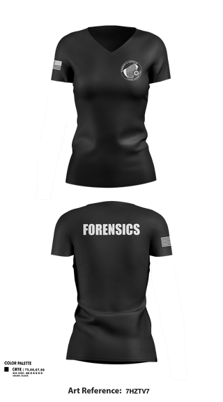 Womens Short Sleeve Vneck Shirt, Crime Scene UnitCrime Scene Unit, Police, Teamtime, Team time, sublimation, custom sports apparel, team uniforms, spirit wear, spiritwear, sports uniforms, custom shirts, team store, custom team store, fundraiser sports, apparel fundraiser
