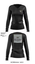 MY VIP LUXURY LLC 66980932 Women's Long Sleeve V-neck Shirt - 100
