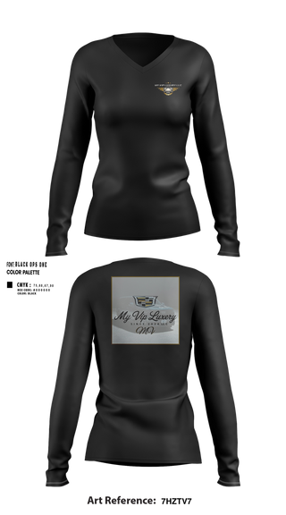 Womens Long Sleeve Vneck Shirt, MY VIP LUXURY LLC, , Teamtime, Team time, sublimation, custom sports apparel, team uniforms, spirit wear, spiritwear, sports uniforms, custom shirts, team store, custom team store, fundraiser sports, apparel fundraiser