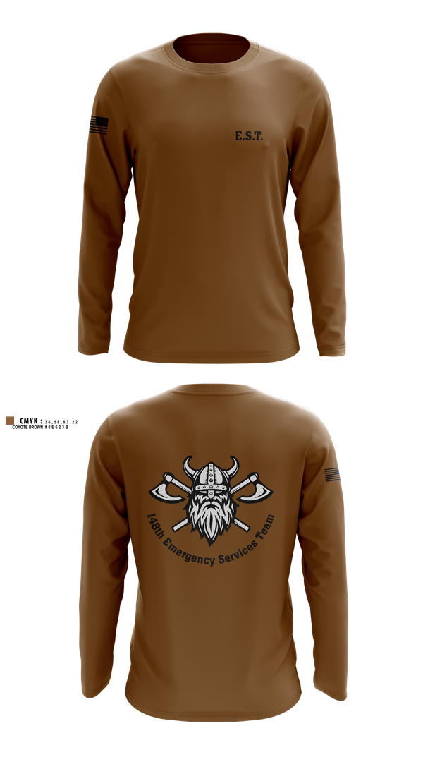 Long Sleeve Performance Shirt, 148th E.S.T., Police, Teamtime, Team time, sublimation, custom sports apparel, team uniforms, spirit wear, spiritwear, sports uniforms, custom shirts, team store, custom team store, fundraiser sports, apparel fundraiser