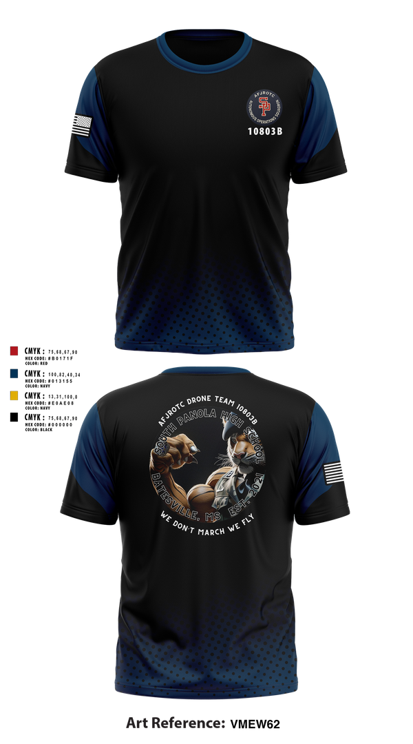 Short Sleeve Performance Shirt, AFJROTC MS-081 DRONE TEAM, , Teamtime, Team time, sublimation, custom sports apparel, team uniforms, spirit wear, spiritwear, sports uniforms, custom shirts, team store, custom team store, fundraiser sports, apparel fundraiser