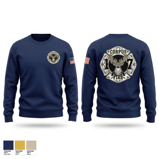 Crew Neck Sweatshirt, STATION 17, Fire Department, Teamtime, Team time, sublimation, custom sports apparel, team uniforms, spirit wear, spiritwear, sports uniforms, custom shirts, team store, custom team store, fundraiser sports, apparel fundraiser