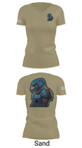 Battlehawks 56996020 Women's Short Sleeve V-neck Shirt - 88