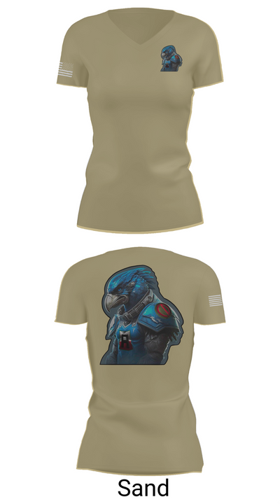 Battlehawks 56996020 Women's Short Sleeve V-neck Shirt - 88