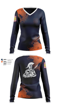 Spartans 84124890 Women's Long Sleeve V-neck Shirt - 1