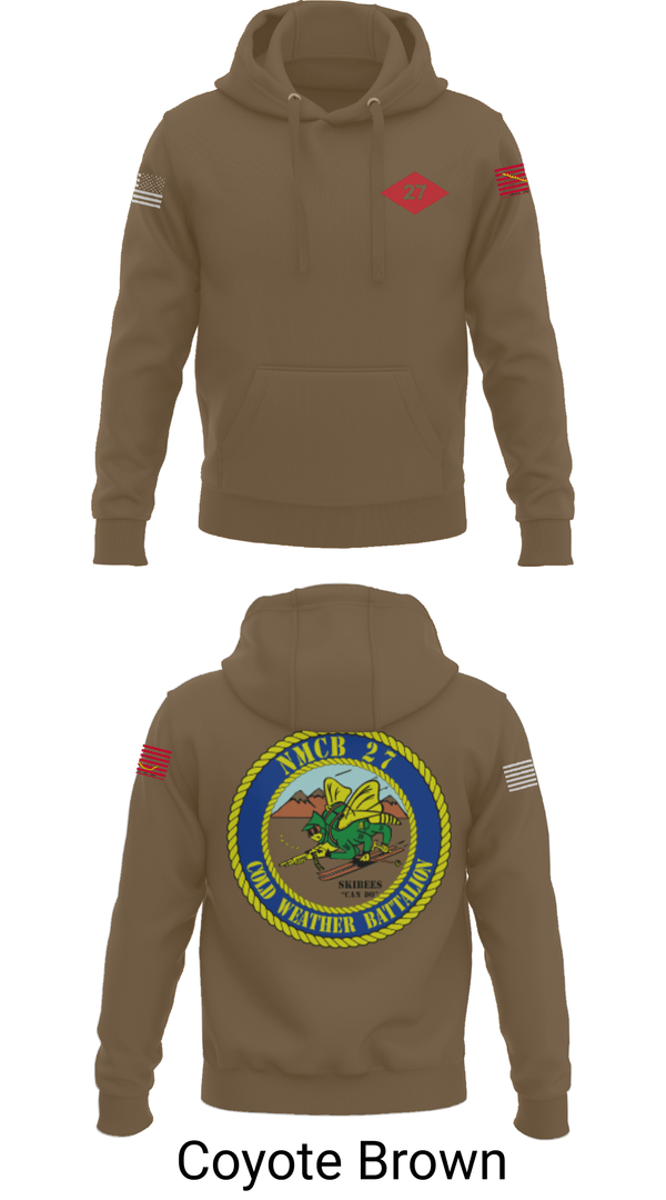 Hoodie, NMCB  27, Navy, Teamtime, Team time, sublimation, custom sports apparel, team uniforms, spirit wear, spiritwear, sports uniforms, custom shirts, team store, custom team store, fundraiser sports, apparel fundraiser