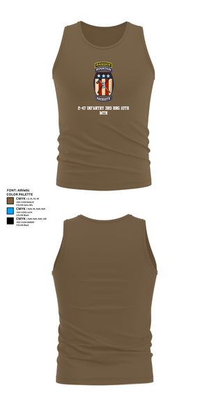 Tank Top, 2-47 infantry 3rd BRG 10th MTN, Army, Teamtime, Team time, sublimation, custom sports apparel, team uniforms, spirit wear, spiritwear, sports uniforms, custom shirts, team store, custom team store, fundraiser sports, apparel fundraiser