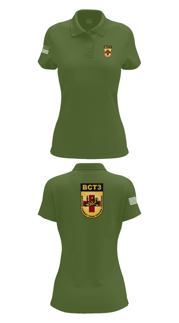 Womens Short Sleeve Performance Polo, BCT3, Army, Teamtime, Team time, sublimation, custom sports apparel, team uniforms, spirit wear, spiritwear, sports uniforms, custom shirts, team store, custom team store, fundraiser sports, apparel fundraiser