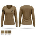 Bravo Company, 3-138th Women's Long Sleeve V-neck Shirt - 1