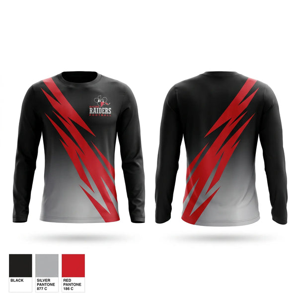 Long Sleeve Performance Shirt, Racine Raiders, , Teamtime, Team time, sublimation, custom sports apparel, team uniforms, spirit wear, spiritwear, sports uniforms, custom shirts, team store, custom team store, fundraiser sports, apparel fundraiser