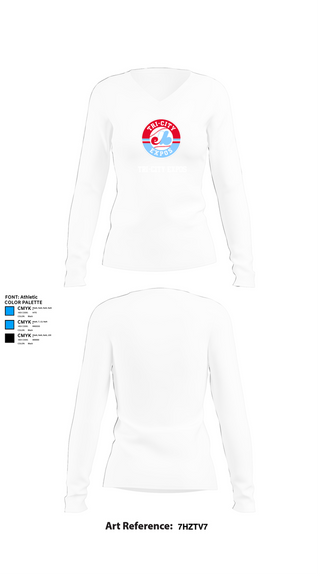 Womens Long Sleeve Vneck Shirt, Tri-City Expos, Baseball, Teamtime, Team time, sublimation, custom sports apparel, team uniforms, spirit wear, spiritwear, sports uniforms, custom shirts, team store, custom team store, fundraiser sports, apparel fundraiser