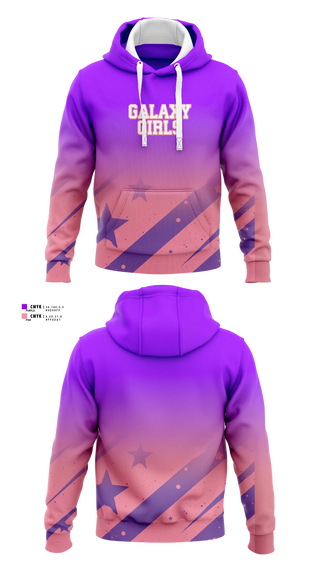 Hoodie, Galaxy Girls, Women's Soccer, Teamtime, Team time, sublimation, custom sports apparel, team uniforms, spirit wear, spiritwear, sports uniforms, custom shirts, team store, custom team store, fundraiser sports, apparel fundraiser