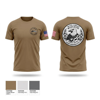Short Sleeve Performance Shirt, Team Mustache, Army, Teamtime, Team time, sublimation, custom sports apparel, team uniforms, spirit wear, spiritwear, sports uniforms, custom shirts, team store, custom team store, fundraiser sports, apparel fundraiser