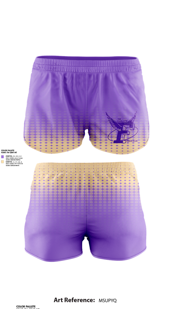 Womens Shorts, The Charlotte Flights, Track & Field, Teamtime, Team time, sublimation, custom sports apparel, team uniforms, spirit wear, spiritwear, sports uniforms, custom shirts, team store, custom team store, fundraiser sports, apparel fundraiser